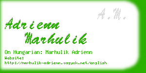 adrienn marhulik business card